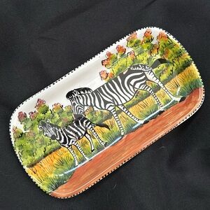 African Zebra Trinket Dish Andersen Ashby Studio by Ngoza Victoria Falls Zambia